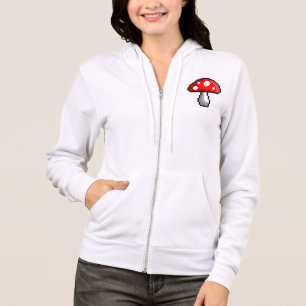 Pixel Mushroom Zip Hoodie
