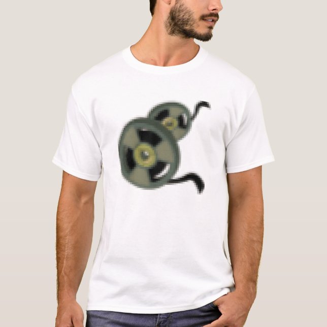 PIXEL MUSIC TAPE MOVIE REEL T-Shirt (Front)
