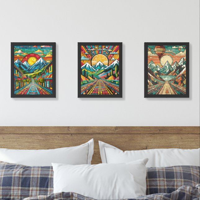Pixel Nostalgia: Retro Video Games Artwork Wall Art Sets (Bedroom)