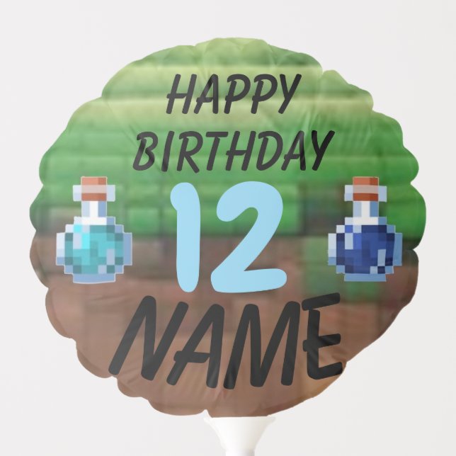 Pixel Party Balloon (Front)