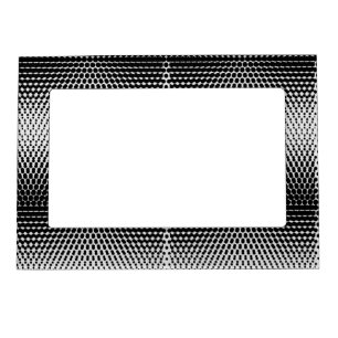 Pixel Pattern 09.B.w. White BG Magnetic Frame