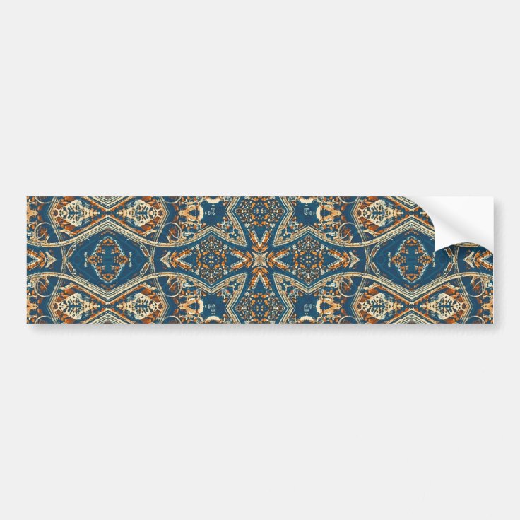Pixel pattern 3 bumper sticker Zazzle