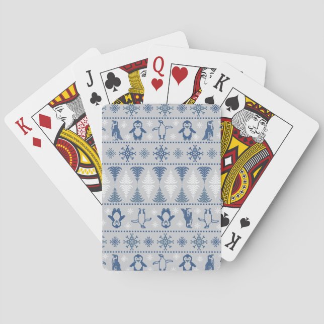 Pixel Penguins Playing Cards (Back)