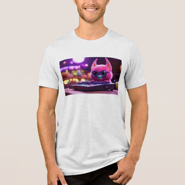 "Pixel Perfect: Game Designer Mode On" Tri-Blend Shirt (Front)