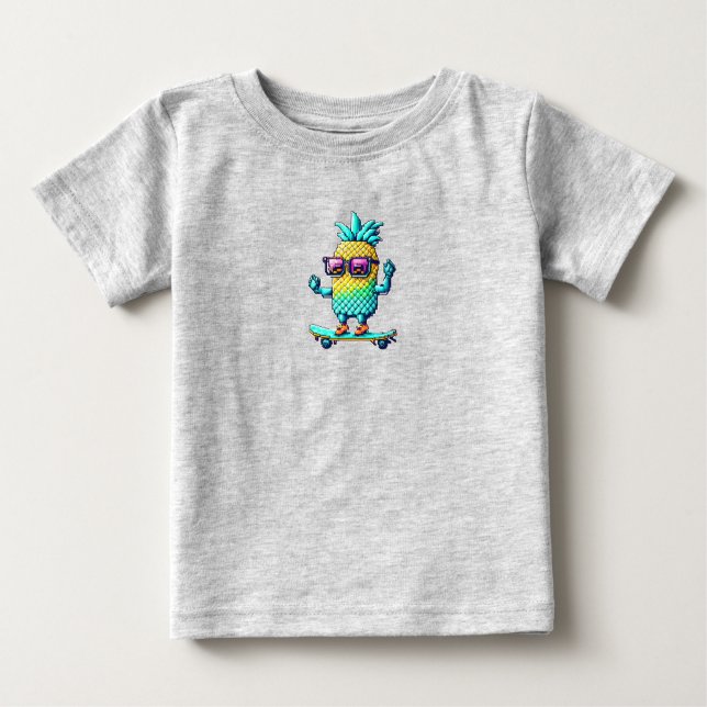 Pixel pineapple baby T-Shirt (Front)