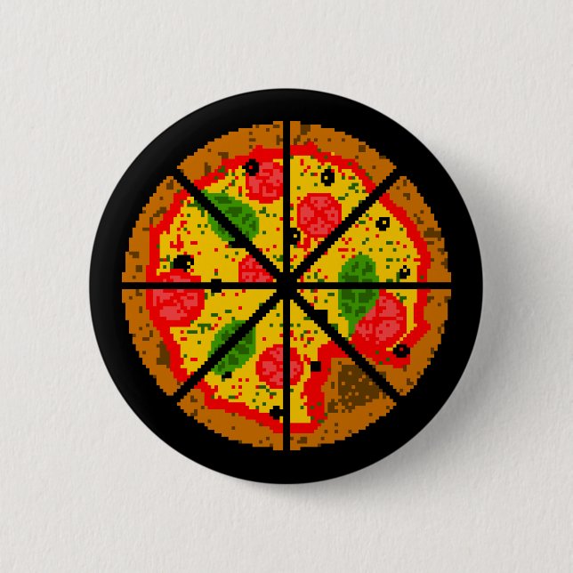 Pixel Pizza Button (Front)