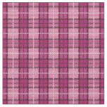 Pixel Plaid_Magenta-Black Fabric