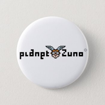 Pixel_planetzuno_logo_03 Button by ZunoDesign at Zazzle