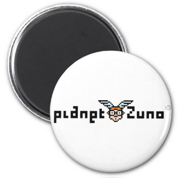 Pixel_planetzuno_logo_03 Magnet by ZunoDesign at Zazzle