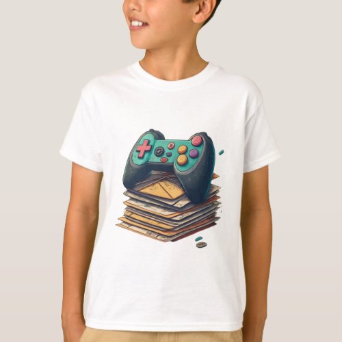 Pixel Play Where Gaming Meets Style kids Tshirt