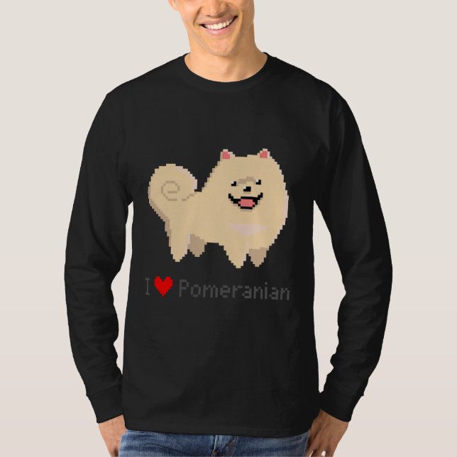 Pixel Pomeranian T-Shirt (Front)