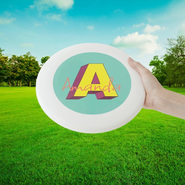 Pixel Pop Party "A" with Name Wham-O Frisbee (Creator Uploaded)