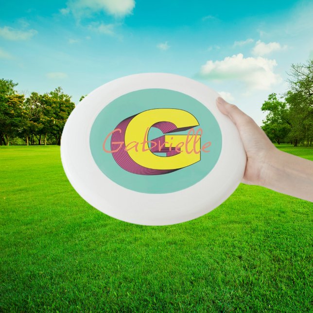 Pixel Pop Party "G" with Name Wham-O Frisbee (Creator Uploaded)