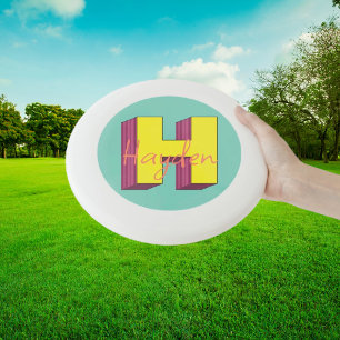 Pixel Pop Party "H" with Name Wham-O Frisbee