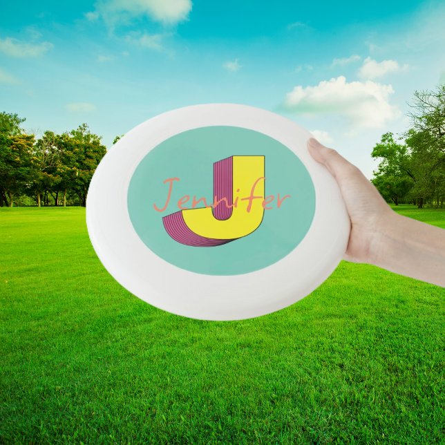 Pixel Pop Party "J" with Name Wham-O Frisbee (Creator Uploaded)