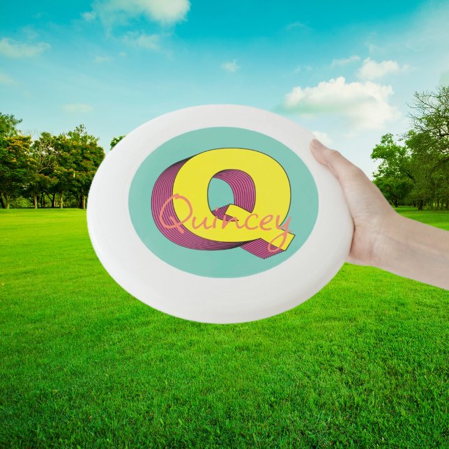 Pixel Pop Party "Q" with Name Wham-O Frisbee (Creator Uploaded)