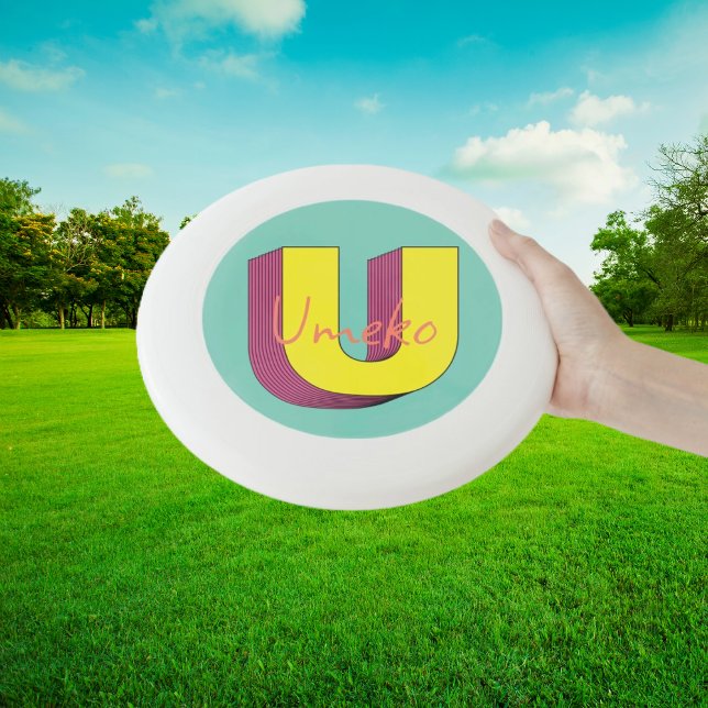 Pixel Pop Party "U" with Name Wham-O Frisbee (Creator Uploaded)