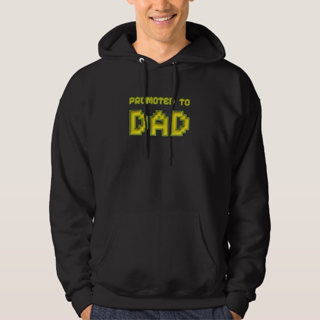 Pixel Promoted to Dad Gamer Hoodie (Front)
