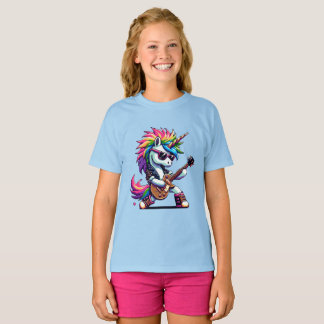 Pixel Punk Rock Unicorn T-Shirt