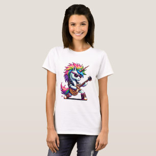 Pixel Punk Rock Unicorn T-Shirt