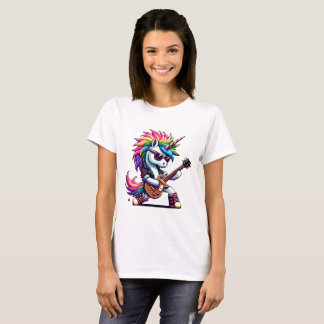 Pixel Punk Rock Unicorn T-Shirt
