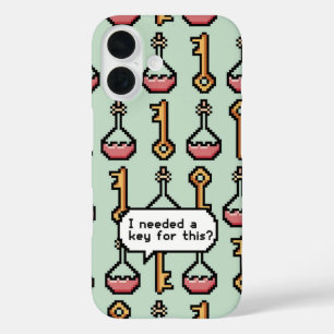 Pixel Quest – Key & Potion iPhone 16 Case