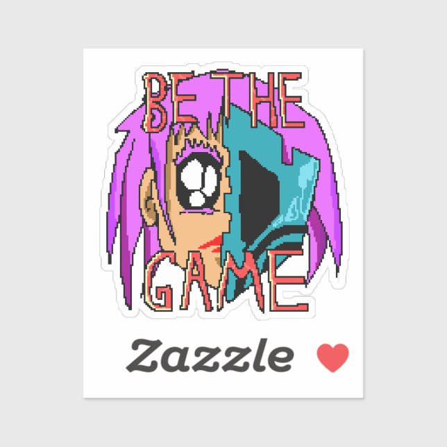 Pixel Rebel Zoe - 8-Bit Character Art Sticker (Sheet)