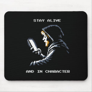 Pixel Roleplay Retro Gamer Vibes  Mouse Pad