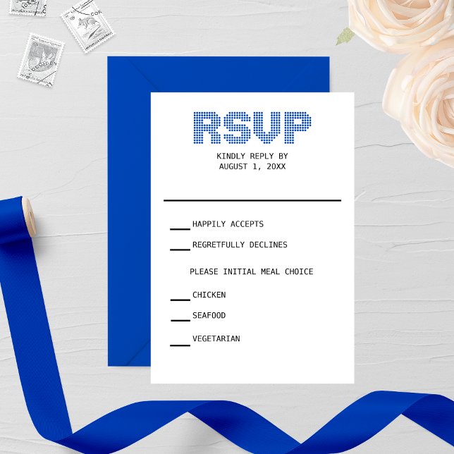 Pixel RSVP Wedding RSVP Card (Creator Uploaded)