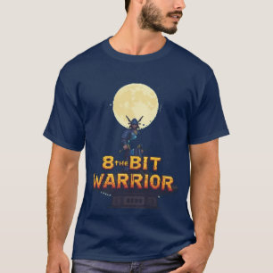 "Pixel Samurai T-Shirt – Retro 8-Bit Warrior Japan
