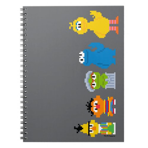 Pixel Sesame Street Characters Notebook