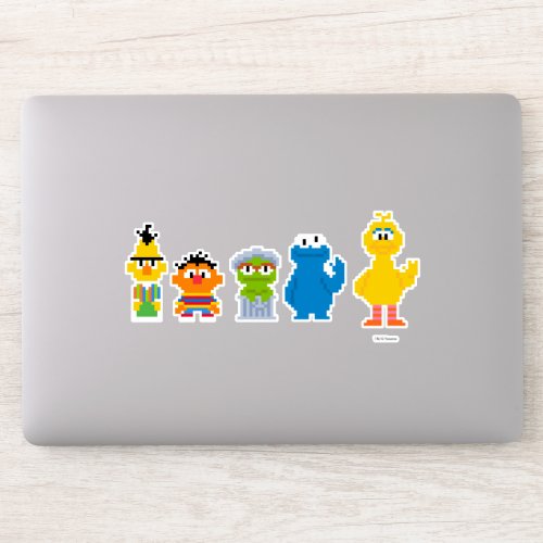 Pixel Sesame Street Characters Sticker