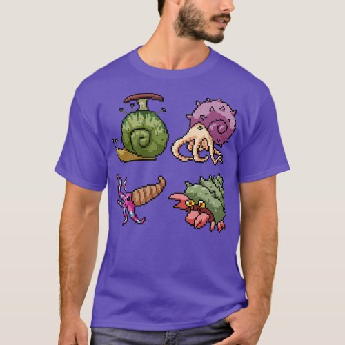 Pixel Shell Monster T_Shirt