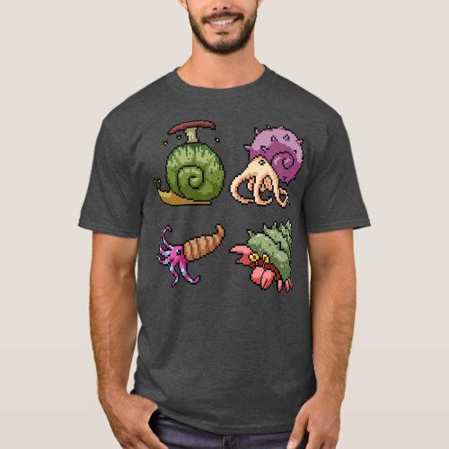 Pixel Shell Monster T_Shirt