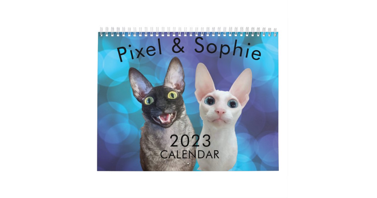 Pixel & Sophie 2023 Calendar | Zazzle
