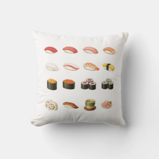 Pixel Sushi Cushion - Scan QR Code for Sushi game