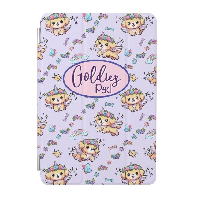 Pixel The Puppicorn Cute Dog iPad Case (Front)