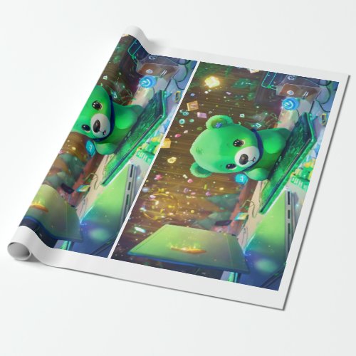 Pixel to Prodigy Gaming  Learning Fusion Logo Wrapping Paper
