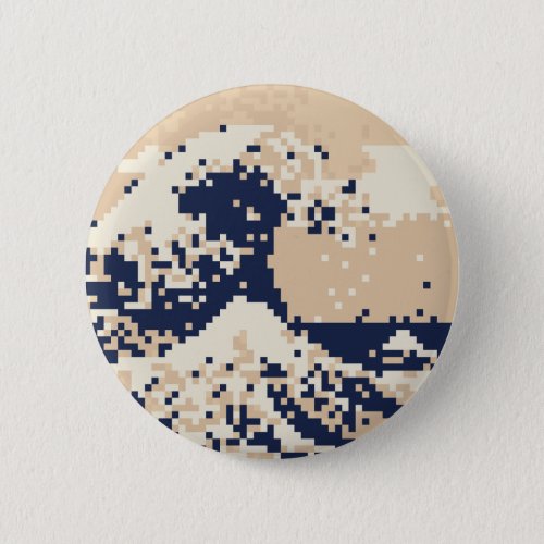 Pixel Tsunami 8 Bit Pixel Art Button