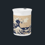 Pixel Tsunami 8 Bit Pixel Art Drink Pitcher<br><div class="desc">The Great Wave off Kanagawa (神奈川沖浪裏) Vintage 8 Bit Pixel Tsunami Art.

Globe Trotters specialises in idiosyncratic imagery from around the globe. Here you will find unique Greeting Cards,  Postcards,  Posters,  Mousepads and more.</div>