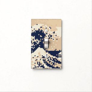 Pixel Tsunami 8 Bit Pixel Art Light Switch Cover
