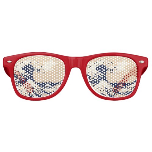 Pixel Tsunami 8 Bit Pixel Art Retro Sunglasses