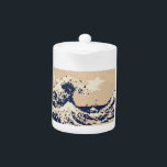 Pixel Tsunami 8 Bit Pixel Art Teapot<br><div class="desc">The Great Wave off Kanagawa (神奈川沖浪裏) Vintage 8 Bit Pixel Tsunami Art.

Globe Trotters specialises in idiosyncratic imagery from around the globe. Here you will find unique Greeting Cards,  Postcards,  Posters,  Mousepads and more.</div>