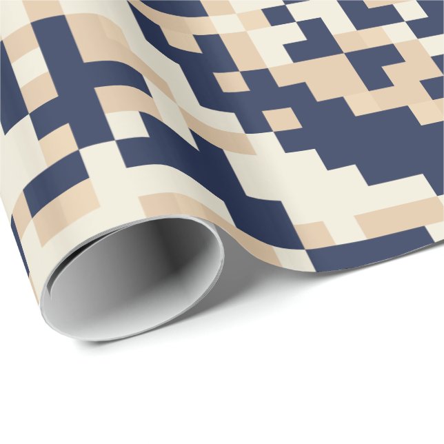 Pixel Tsunami 8 Bit Pixel Art Wrapping Paper (Roll Corner)