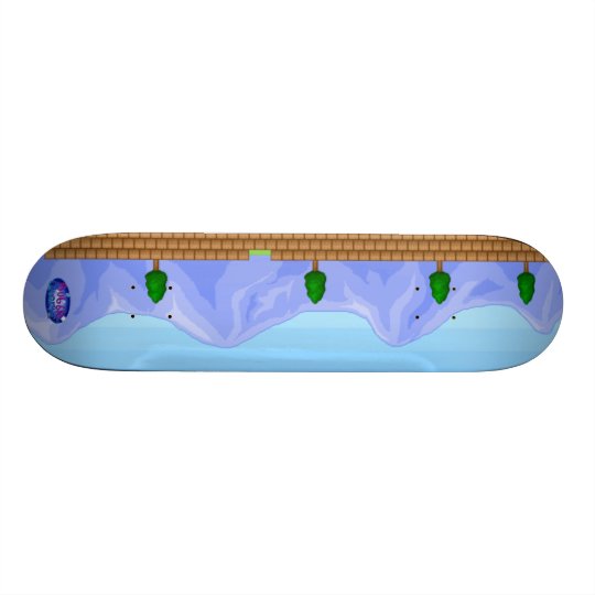 Pixel world skateboard
