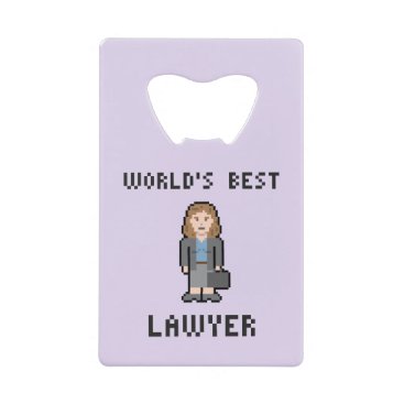 Pixel World's Best Female Lawyer Bottle Opener Pixel World's Best Female Lawyer Bottle Opener