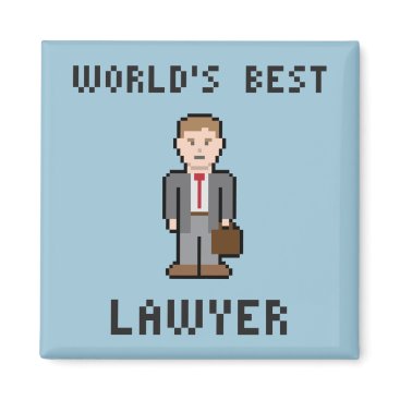 Pixel World's Best Lawyer Magnet Pixel World's Best Lawyer Magnet
