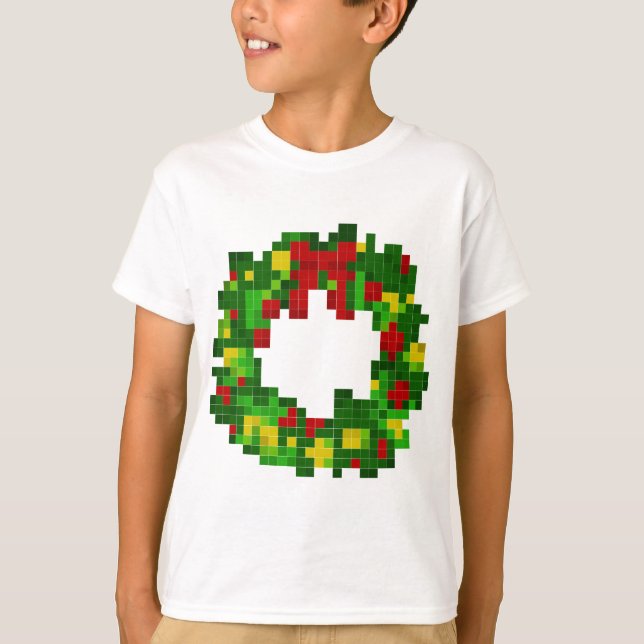 Pixel Wreath T-Shirt (Front)
