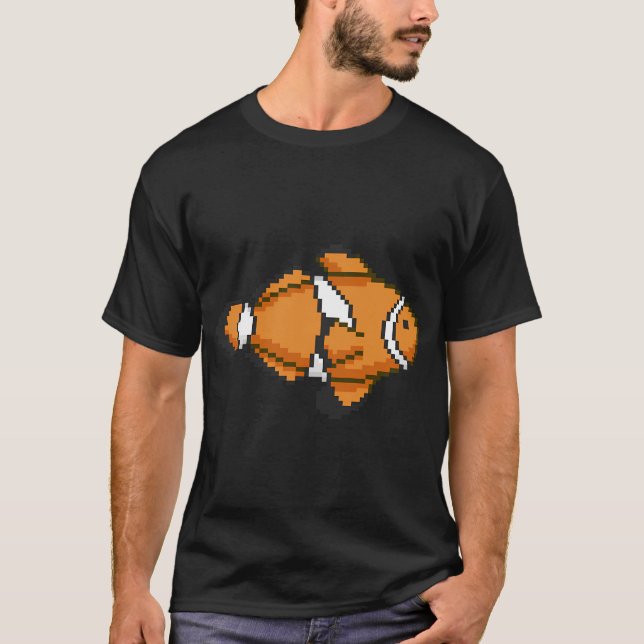 Pixelart Clownfish T-Shirt (Front)
