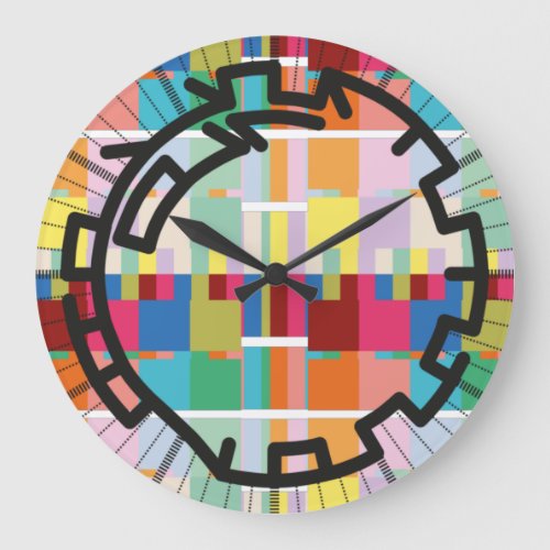 PIXELAT chained numbers by Masanser Large Clock